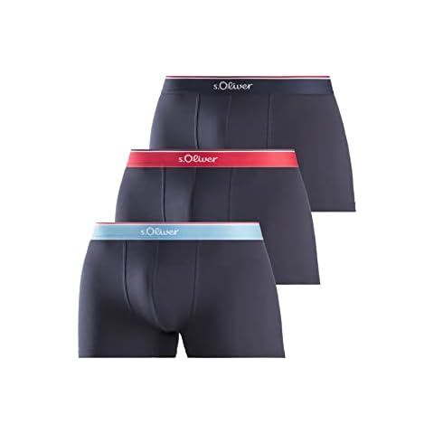 s.Oliver Men's Navy Boxer Shorts, Pack of 3 Cover