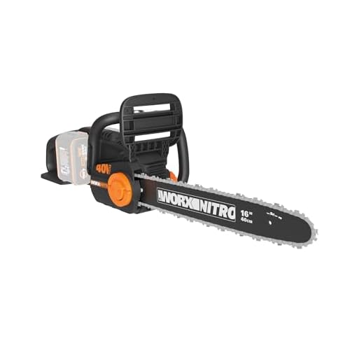 Worx Nitro 40V 16" Cordless Brushless Chainsaw 4.0 Ah Tool Only WG385.9