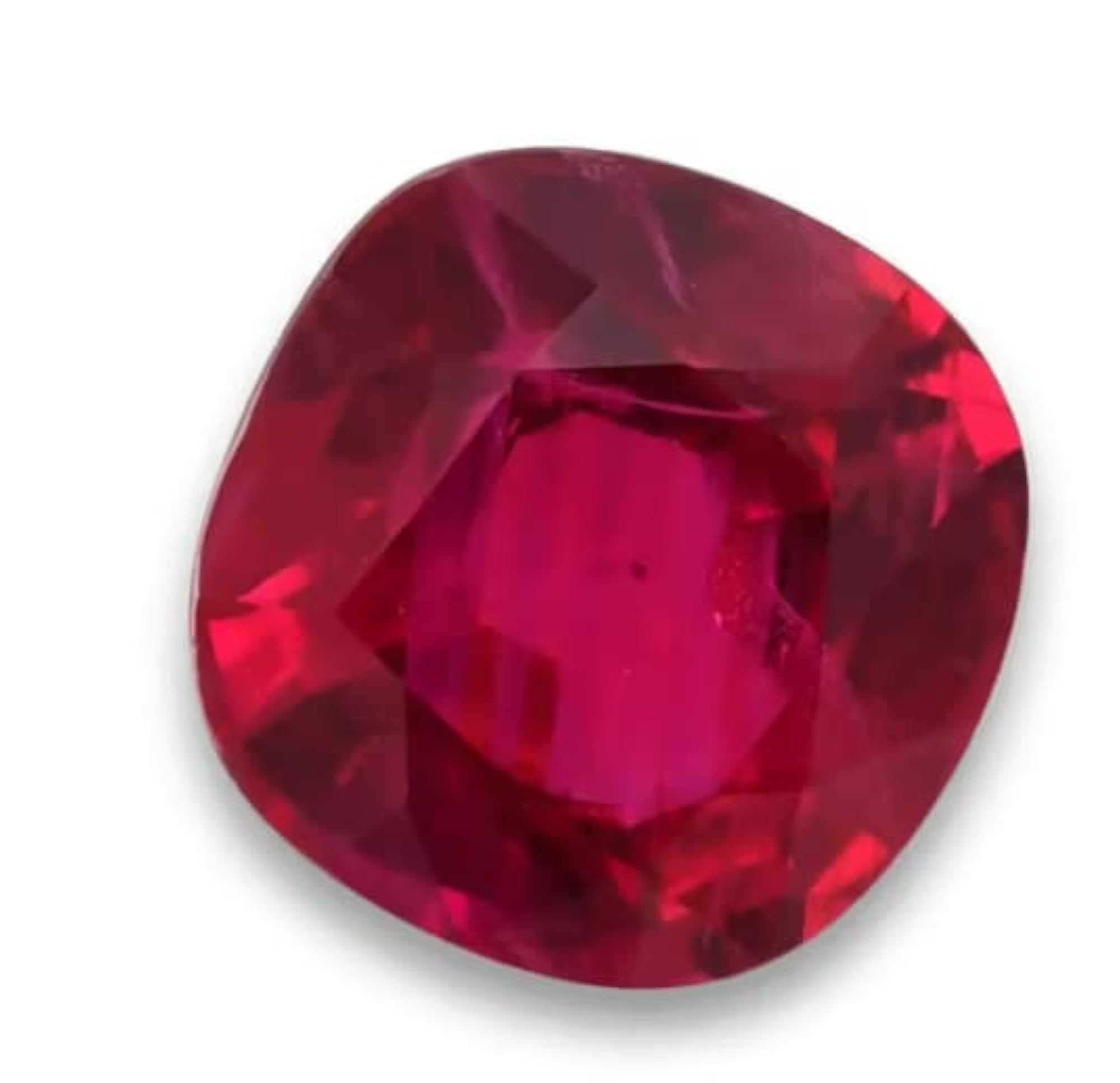 Certified 6 Ratti Burma Ruby Gemstone