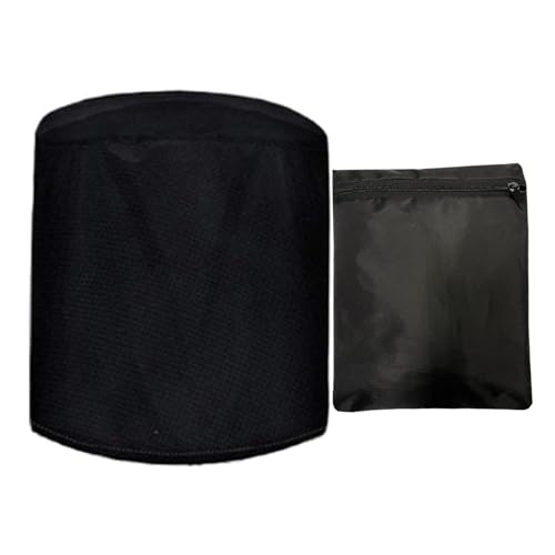 Lunaobrik Cubierta para parrilla, fundas para barbacoa para exteriores – Cubierta de parrilla redonda impermeable – 210D tela Oxford, protección resistente a los rayos UV y a la decoloración con