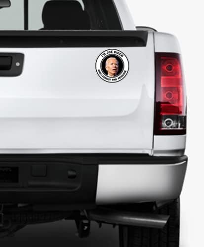 Decal Dude I'm Joe Biden and I Forgot This Message Vinyl Sticker Decal for Cars, Computers, Water Bottles Made with Premium Vinyl and Specialized UV Blocking Laminate