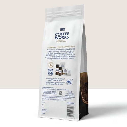 Image of Keya Coffee Works Roasted Bean Bag Coffee 200g | Medium Roast | Single-Origin Baarbara Estate Chikmagalur |Specialty AA Grade Arabica | Freshly Roasted for Rich Aroma & Balanced Flavor
