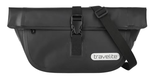 Travelite Gepäck - Lenkertasche Unisex Lenkertasche Fahrrad mit abnehmbaren Schultergurt, wasserdicht mit Roll Top Verschluss + Reflektoren, 5 Liter, 0.4kg