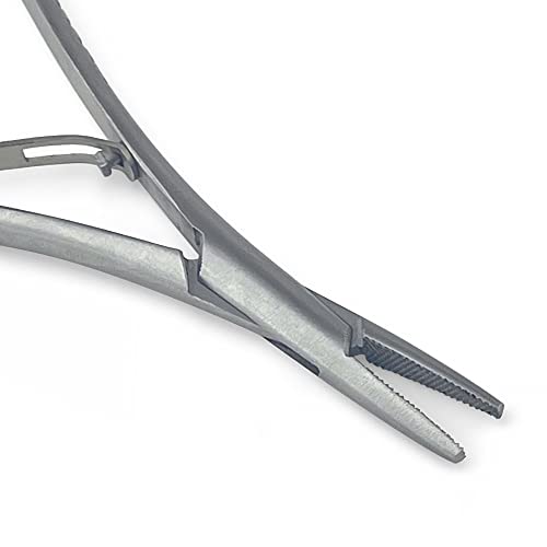 Dexa Dental Mathieu Ligature Elastic Placing Plier 5.5" Needle Holder Driver, Ligature Separator Placer, Elastomeric Orthodontic Instruments #TOP2
