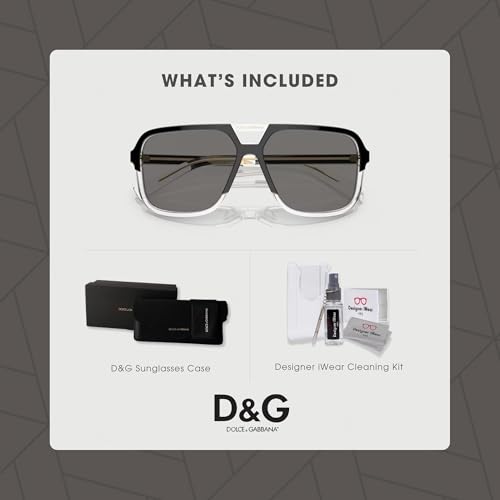 Dolce & Gabbana DG4354 Square Sunglasses for Men + BUNDLE With Designer iWear Eyewear Kit2