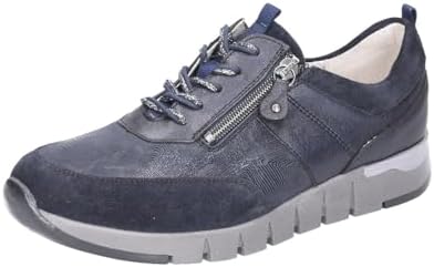 Waldläufer OrthoTritt Dames Sneaker 758H02-314-263 Jeansblauw Wijdte H ½ (38.5