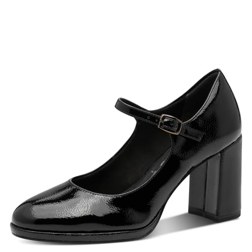 Tamaris Damen Pumps Vegan schwarz 38