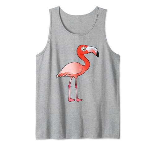 Cute Cartoon American Flamingo Bird from Birdorable Tank Top