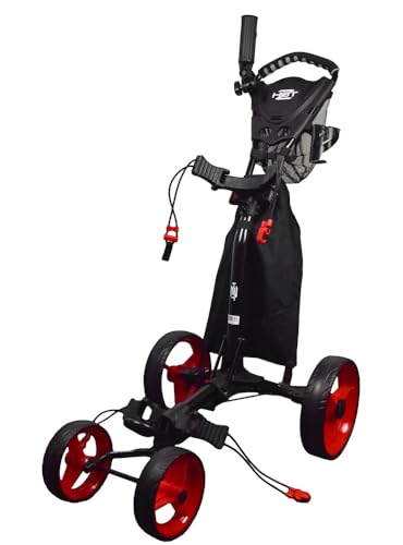Hot-Z 4 Wheel Golf Push Cart