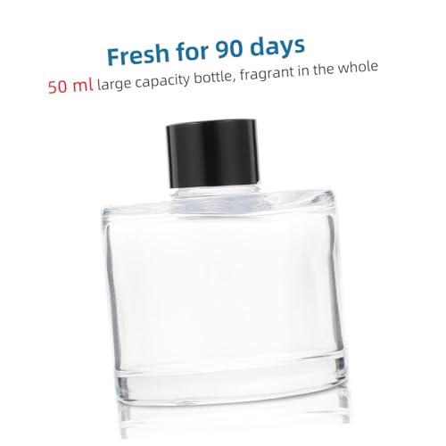 Botellas de Aromaterapia en Vidrio 50ml con Varillas Difusoras 10pcs miniatura 3
