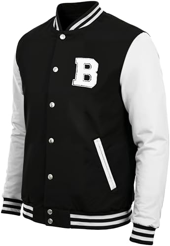 Image of Decrum Letterman Jacket Men - Casual High School Baseball Varsity Style Mens Bomber Jackets