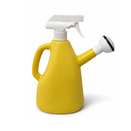 Image of Urban Upvan Watering and Spray Dual-Use Watering Can 1L | Garden Watering Sprayer Bottle with Adjustable Nozzle | Indoor Outdoor Plant Watering Tool for Home, Balcony & Garden (Yellow)