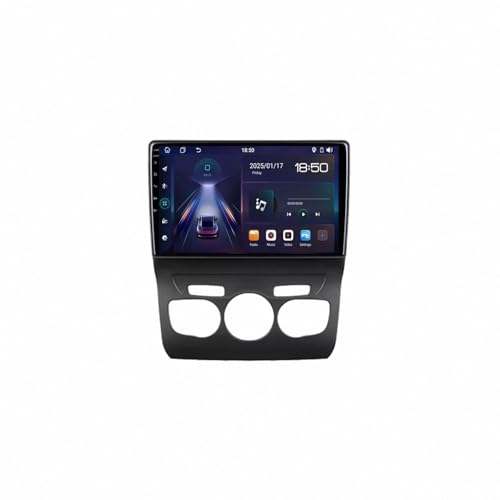 Radio de coche 2 DIN para Citroen C4 4G+64G pantalla con Carplay y Android Auto inalámbrico