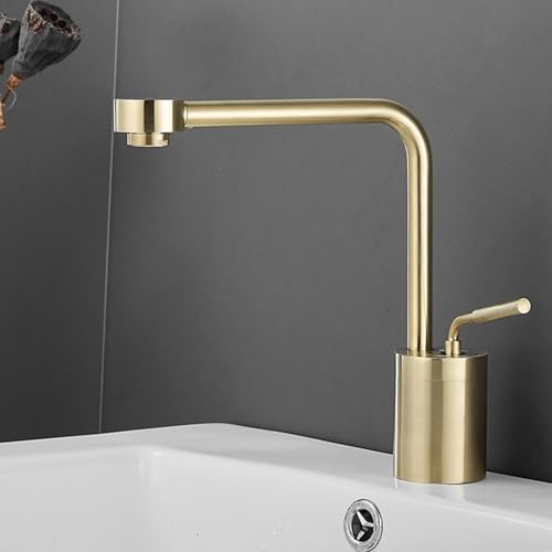 Mitigeur de lavabo en laiton noir pour moderniser la salle de bains familiale