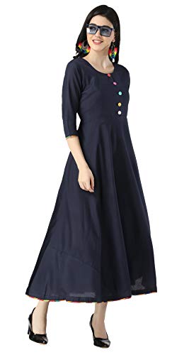 Image of DHRUVI TRENDZ Women's Rayon Kurta
