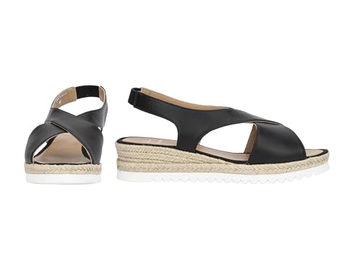 Image of Aquatalia Women's Adelina, Sandals, Heel, Casual, Elastic, Round Toe, Rubber Outsole