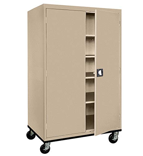 Sandusky Lee Ta4R462472-04 Transport Series Mobile Storage Cabinet, Tropic Sand #TOP9