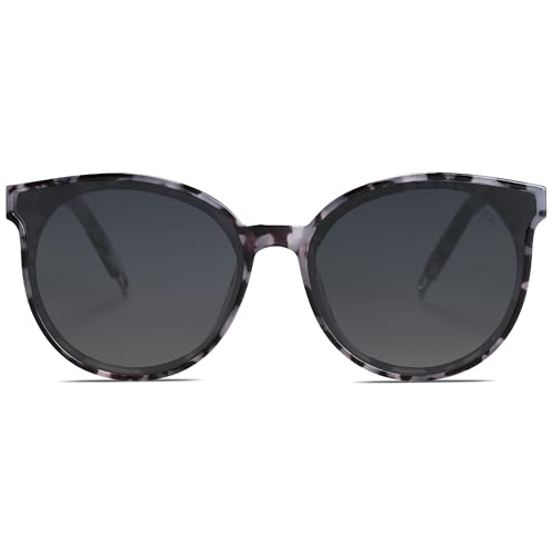 SOJOS Fashion Round Sunglasses for Women Men Oversized Vintage Shades SJ2057