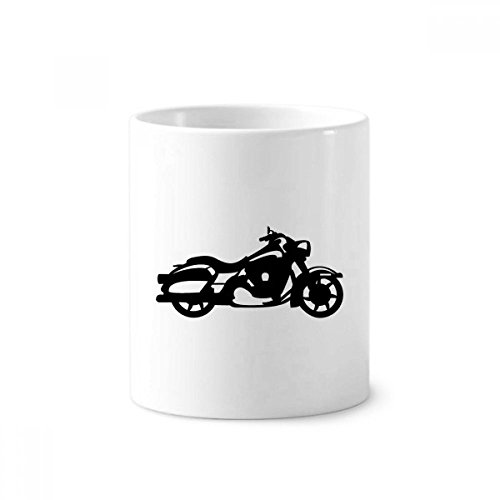 Moto mécanique pot à crayons et brosse à dents céramique blanche 350ml tasse 9.6cm design