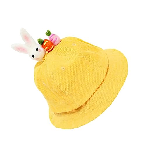 WRITWAA 1 Pieza Sombrero De Cubo a Prueba De Sol para Sombrero Pescador Sombrero Protector para Sombrero De Pescador Sombrero De ala Ancha Brillante Exterior Yellow