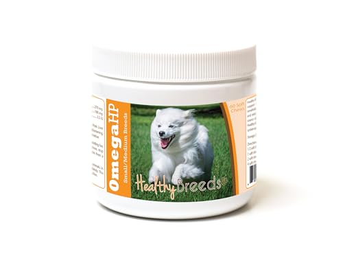 Image of Healthy Breeds American Eskimo Dog Omega HP Fatty Acid Skin and Coat Support Soft Chews 60 Count