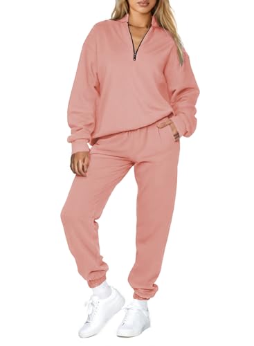 Aleumdr Matching Sets for Women Two Piece Outfits Sweatsuit Long