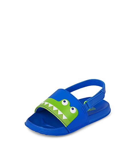 Image of Gymboree baby-boys Boys and Toddler Slide Sandals With Backstrap