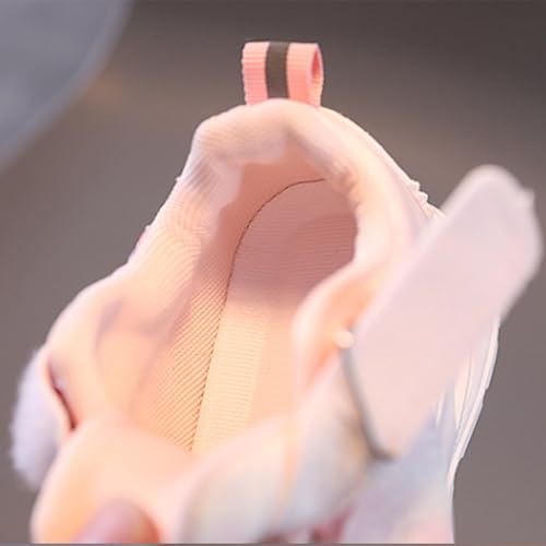 Betadog Girls Glitter Sneakers Lightweight Kids Tennis Shoes Kids Athletic Shoes Youth Girls Slip-On Athletic Sneakers (Pink-2, 12)4