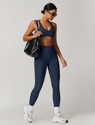 Womens Workout Sets Adjustable Straps Sports Bras and High Waist Leggings Sets Pilates 2 Piece Outfits for Women3