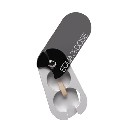 Image of EQUADOSE Pill Splitter with Premium and Durable Aluminum Blades, Black | Safely and Cleanly Cuts Small and Large Tablets, Vitamins, and Pills, Tablet Divider for Accurate Medication Dosing