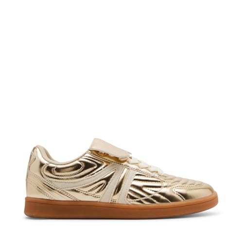 Steve Madden Steve Madden Women's Madrid Sneaker, Gold, 11