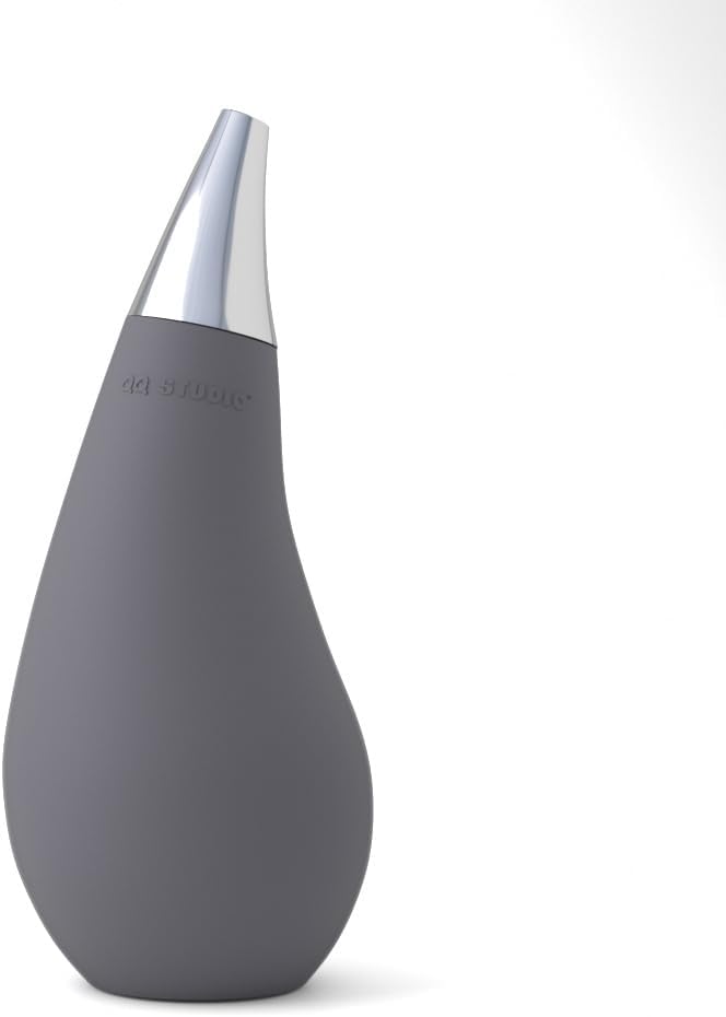 Kitchen Bathroom Squeeze Dish Soap Dispenser Tear Drop Shape with Removable Silver Tip, 7 Oz (2, Purple)