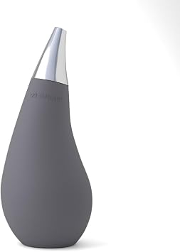 Kitchen Bathroom Counter top Squeezable Soap Dispensers Tear Drop Shape Bottle Gray7oz