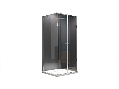 BuyLando.Shop [Typ-Emma] U Form Duschkabine - Dusche - ESG - Pendeltüren - Variationen (90x90x180cm)