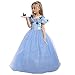 Produktbild ELSA & ANNA Prinzessin Kleid Mädchen  Eiskönigin  Prinzessinnenkostüm  Mädchen Kleid für Partys, Geburtstage, Fasching, Karneval und Halloween  Prinzessin Kostüm Mädchen  6-7 Jahre (CNDR5)