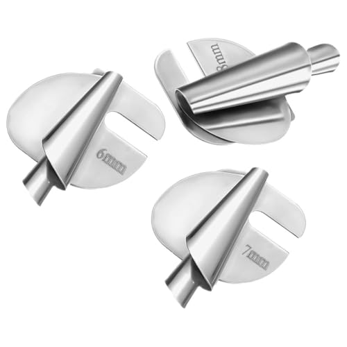 Set 3 Piezas Pie Prensatelas Dobladillo Metal 6mm-8mm miniatura 1