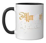 Almost Heaven | West Virginia Map | USA American State Ceramic Mug, Black/White
