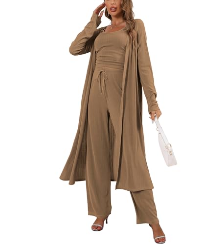 Image of 3 Piece Lounge Sets for Women Airport Travel Outfit