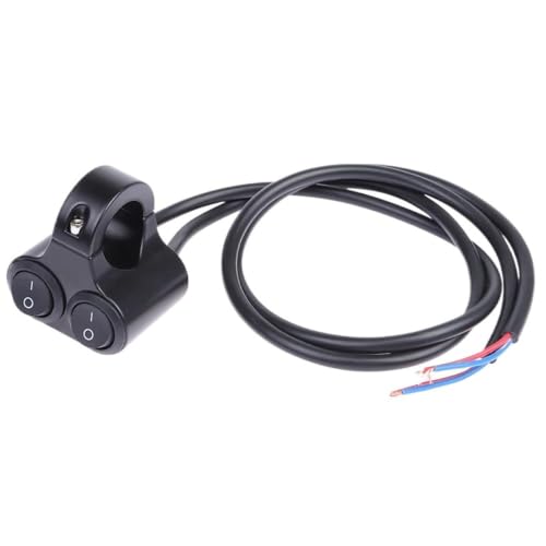 Guidon interrupteur moto universel 12V à double bouton pour clignotant