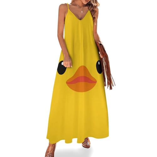 Robe longue d'été anti-chaleur | Robe maxi sans manches pour voyager léger