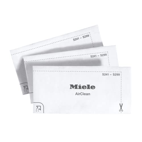 Miele Genuine AirClean Filters, for Everyday Freshness at Home, Safely Traps Dust, Pack of 3 – 3944711