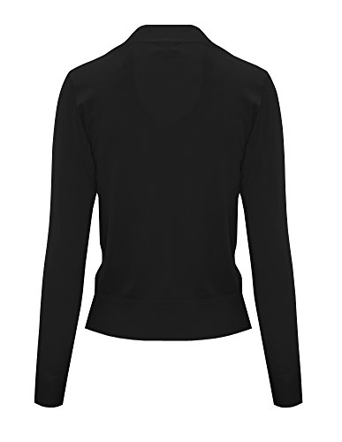 Image of Cielo Women's Knit Cropped Sweater Bolero Cardigan Three Quarter Sleeve - Full Sleeve