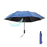 【折り畳み】THANKO ファンで涼む新しい日傘「折りたたみファンブレラ」FDFAUBHNV