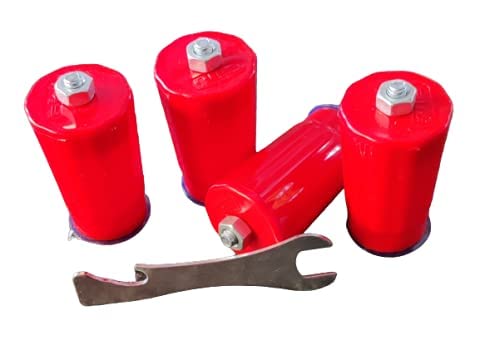 advancedestore lpg Gas stoves Legs with Fitting Spanner Ideal for All Steel stoves and Glass top stoves Heavy Duty Quality- Pack of 4 pcs (Red),6 cmsWith wrinch-Colour may Vary-image-48
