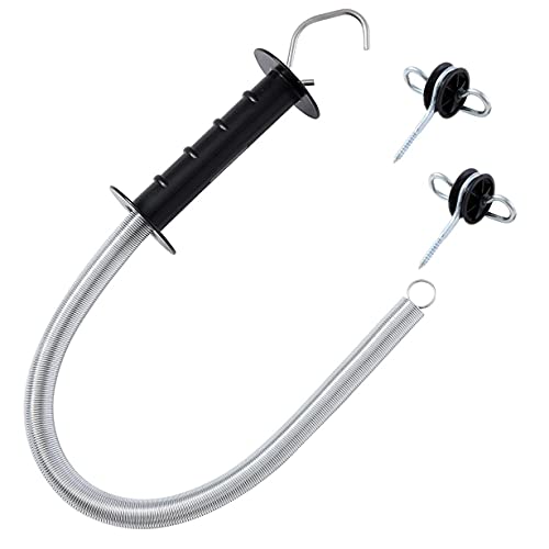 KATSU Kit de Barrière de Clôture électrique avec Isolateurs de Poignée de Porte de Tension et à Double Crochet pour Barrières de Pâturage de Clôture Field Guardian 667312