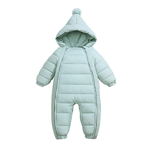 Baby Snowsuit Newborn Unisex Winter Jumpsuit Infant Hooded Zipper Romper Girls Boys Thicken Warm Outwear Coverall