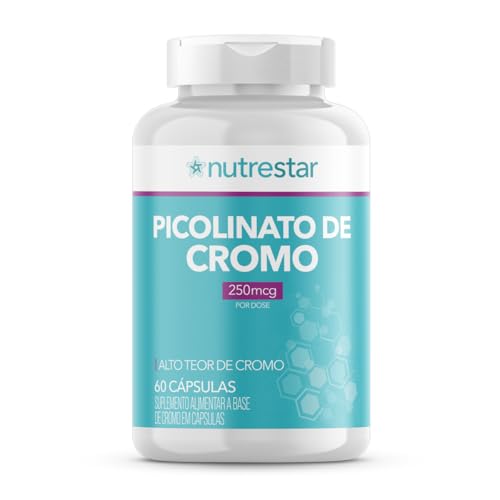 Picolinato de Cromo 250mcg, 60 Cápsulas, Nutrestar