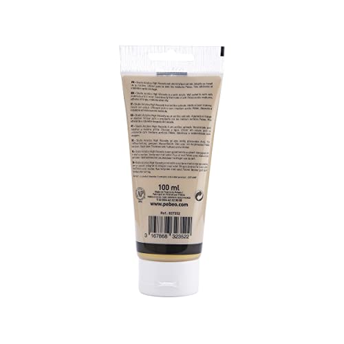 Pebeo - Acrylic Fine Studio Acrylics - Gold - Gold 100Ml/3.38Oz #TOP1