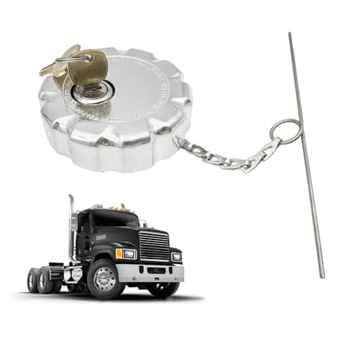 3" Locking Diesel Fuel Cap for Volvo VN VNL Series & Mack Trucks ultra Low Sulfur Fuel Tanks or PNG tanks 2010 & later, Diesel Fuel Cap Non-Vented Replaces OE 20770691 20511590 S23949 Cover