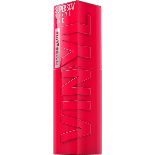 Maybelline New York Superstay Vinyl Ink, Pintalabios Efecto Vinilo, Vinilo Fijo, Larga Duración, Tono 45 Capricious